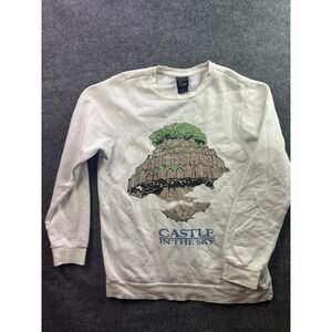 Our Universe Castle in the Sky Sweatshirt Unisex Large White Studio Ghibli Anime